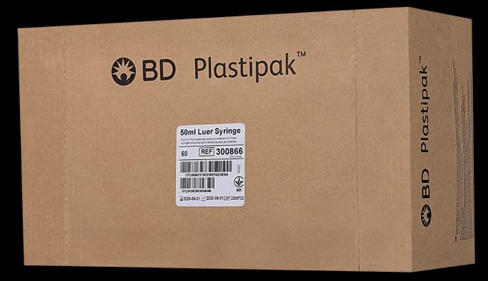 BD Plastipak™ stříkačka 50 ml (excentrický Luer Slip, bez jehly) — BD Injekční technika, REF 300866