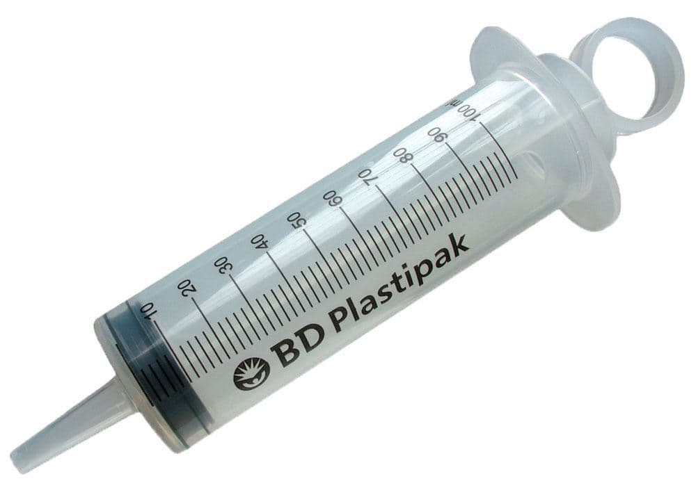 BD Plastipak™ stříkačka 100 ml s katetrovou špičkou (3-dílná) — BD Injekční technika, REF 300605